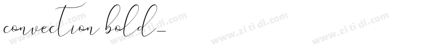 convection bold字体转换
